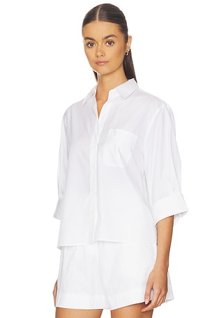 Rag & Bone Lucia Poplin Shirt in White