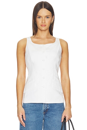 Lola Linen Boatneck Vest Rag & Bone