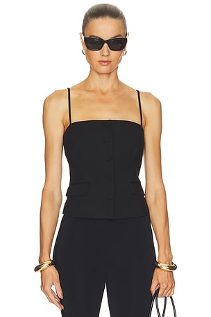 Irina Squareneck Button Tank Rag & Bone