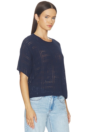 Rag & Bone Morgan Crew Tee in Navy