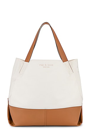 Rag Bone Passenger Oversized Tote Bag in White Canvas REVOLVE - Main Image