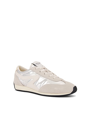 Rag & Bone Retro Runner Slim in Metallic Silver