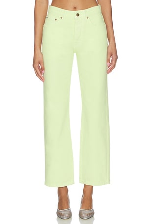 RENGGLI Straight Jean en Jaune
