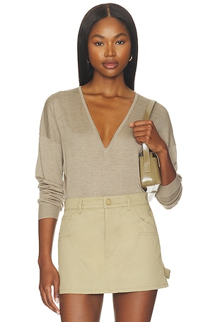 Silk Cashmere V Neck Sweater RENGGLI