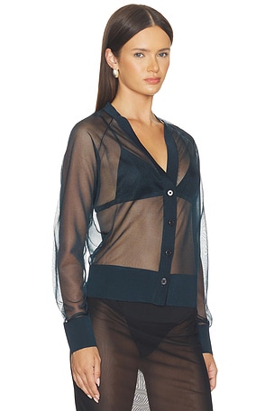 RENGGLI GILET CARDIGAN en Marine