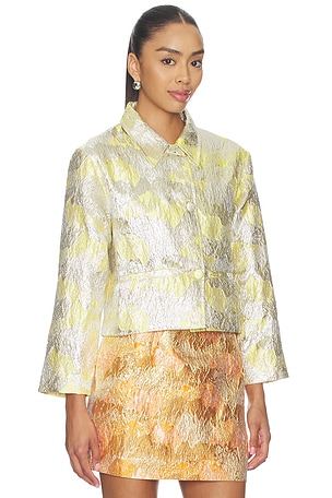 Renggli chaqueta brocade en color Plata Metalizado,Amarillo