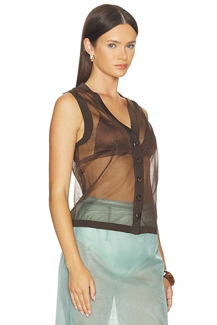 Renggli chaleco vest en color marrón