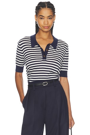 Stripe Knit Polo RENGGLI