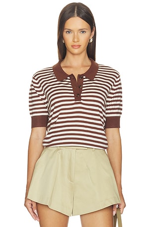 Stripe Knit Polo RENGGLI