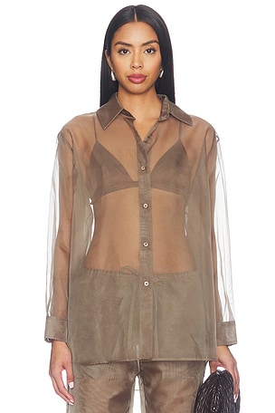 Organza Button Up Shirt RENGGLI