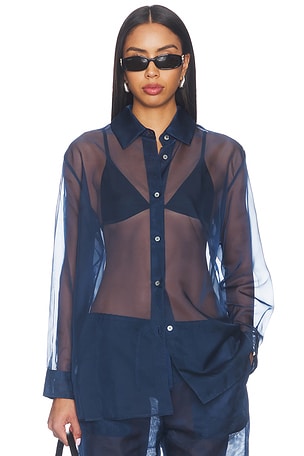 Organza Button Up Shirt RENGGLI