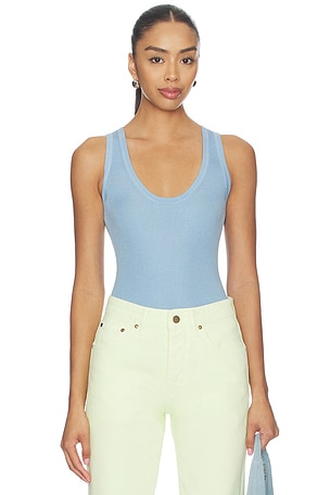 Scoop Neck Rib Tank RENGGLI