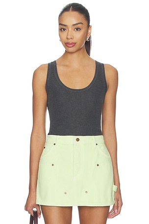 Scoop Neck Rib Tank RENGGLI
