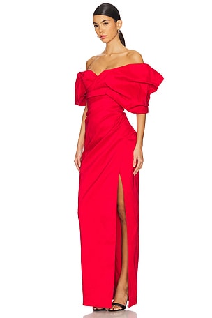 Rachel Gilbert Gia Gown in Red