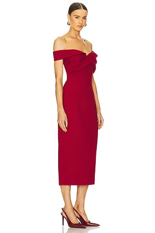 Rachel Gilbert Mattie Dress in Wine