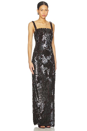 Rachel Gilbert Kaia Gown in Chocolate