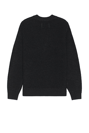 Reigning Champ Textured Boucle Turf Cardigan in Black