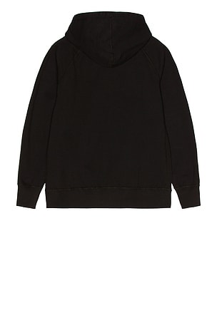 Reigning Champ Full Zip Hoodie in Black
