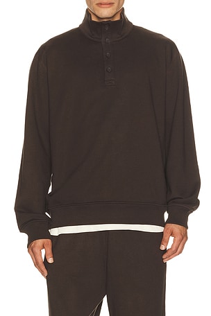 Midweight Terry Standard Button Mockneck Reigning Champ