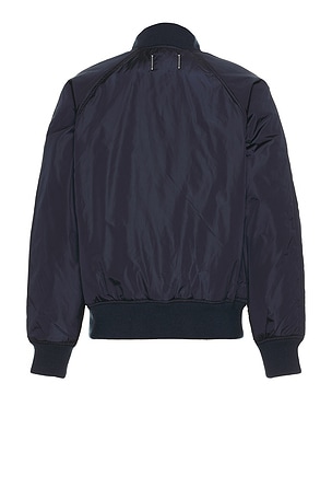 Reigning Champ Econyl Satin Nylon Stadium Jacket in Blue