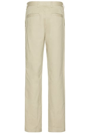 Reigning Champ Cotton Chino Ivy Pant in Beige