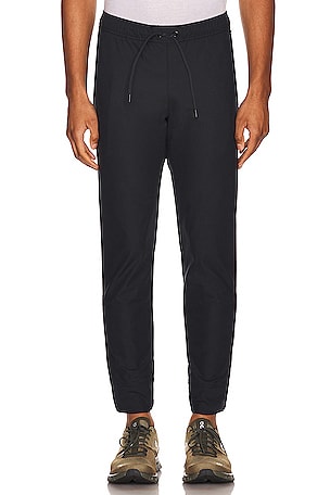 onia Garment Dye Pull-on Terry Jogger in Black