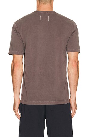 Reigning Champ Midweight Jersey Fadeaway Standard T-Shirt in Brown