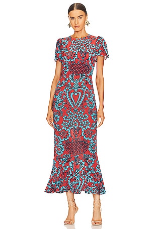 girls.maxi dress Red, White, & Blueberry Adventures Maxi Dress 12Y