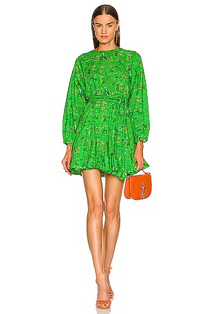 Rhode Ella Dress in Romance Green