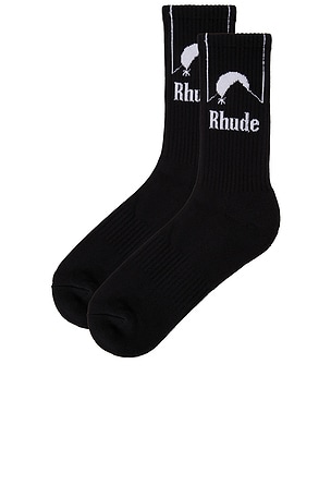 Rhude Moonlight Socks in Black