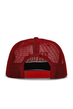 Rhude Logo Mesh Hat in Red