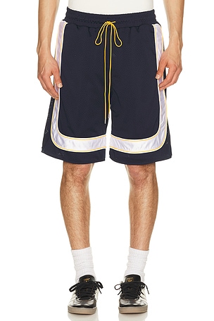 Mesh Piping Baggy Track Shorts Rhude