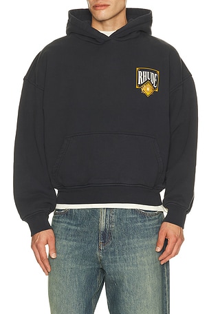 Rhude Playing Card Hoodie in Black. Size XL/1X. Also