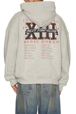Rhude Stage Racing Hoodie in Grey
