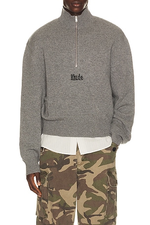 Quarter Zip Knit Top Rhude