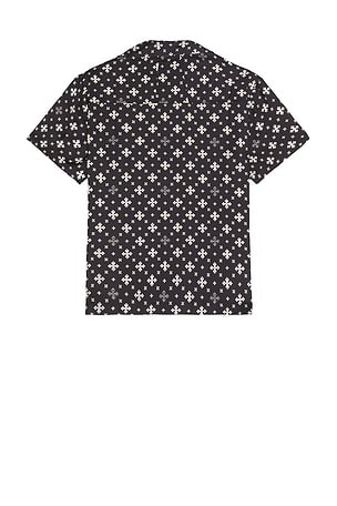 Rhude Cross Bandana Rayon Shirt in Black