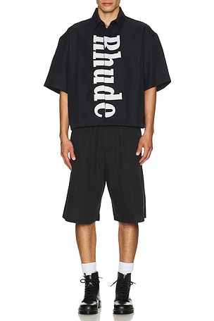 Center Logo Button Up Shirt Rhude