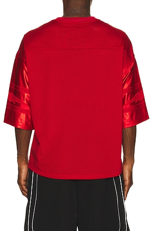 Rhude Lightning Football Jersey in Red