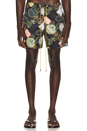 Vin Bandana Print Swim Shorts Rhude