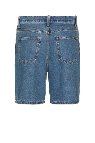 Rhythm Turnback Denim Shorts in Blue