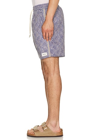 Rhythm Heritage Java Beach Short in Blue