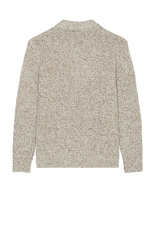 Rhythm Kinetic Collared Knit Sweater in Beige