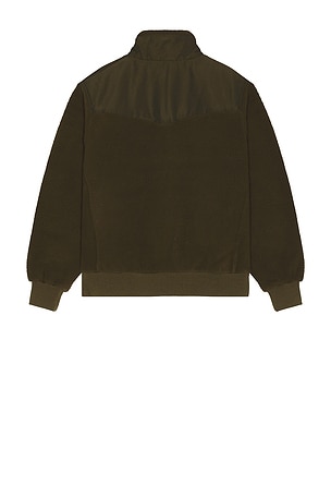 Rhythm Pfeiffer Sherpa Fleece Pullover in Green