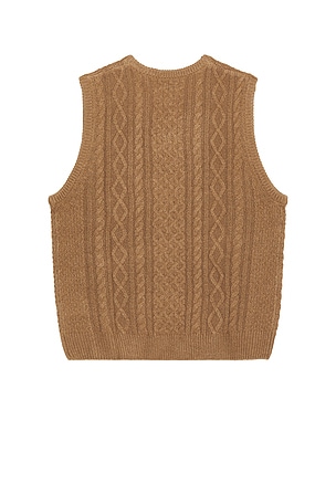 Rhythm Mohair Knit Vest in Brown