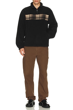 Checkered Fleece Quarter Zip Rhythm