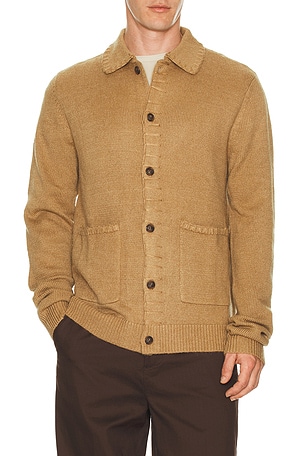 Whip Stitch Button Up Knit Cardigan Rhythm