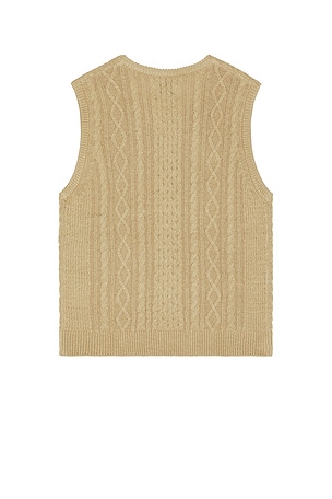 Rhythm Mohair Knit Vest in Brown