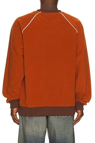 Rhythm Pipe Polar Crewneck Pullover in Orange. Size XL/1X. Also