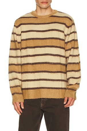 Mohair Striped Knit Sweater Rhythm