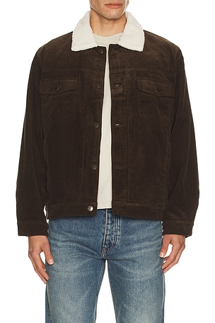 Flannel Lined Cord Trucker Jacket Rhythm